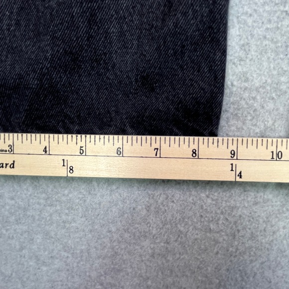 George Jeans Men's 39x28 Black Denim Regular Fit Straight‎ Leg Tag 38x30 - Picture 11 of 12